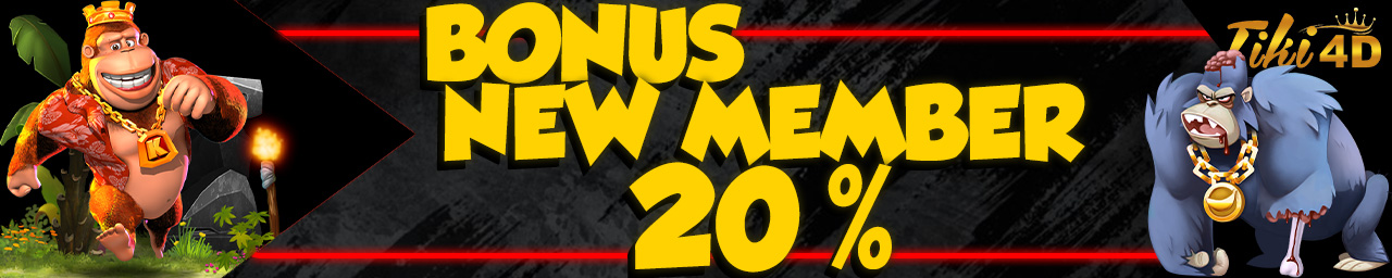 Bonus New Member 20%